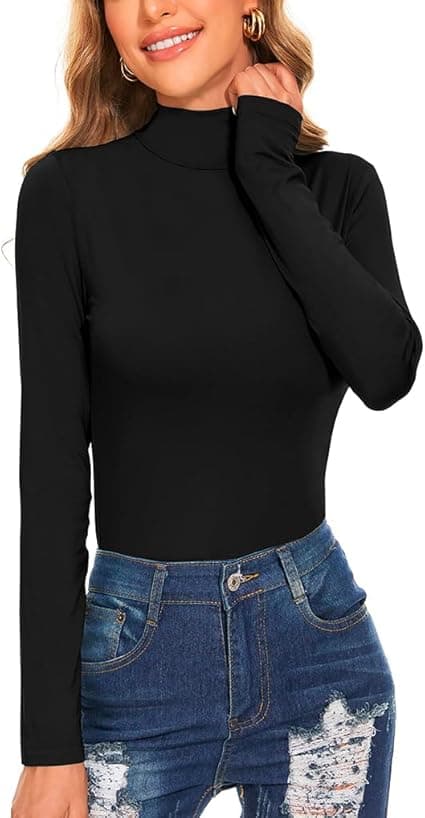 Women Self Design High Neck White Sweater