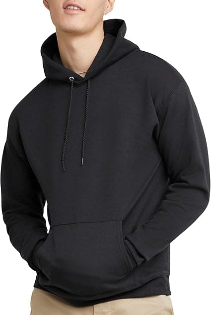 Men Full Sleeve Solid Hooded Sweatshirt