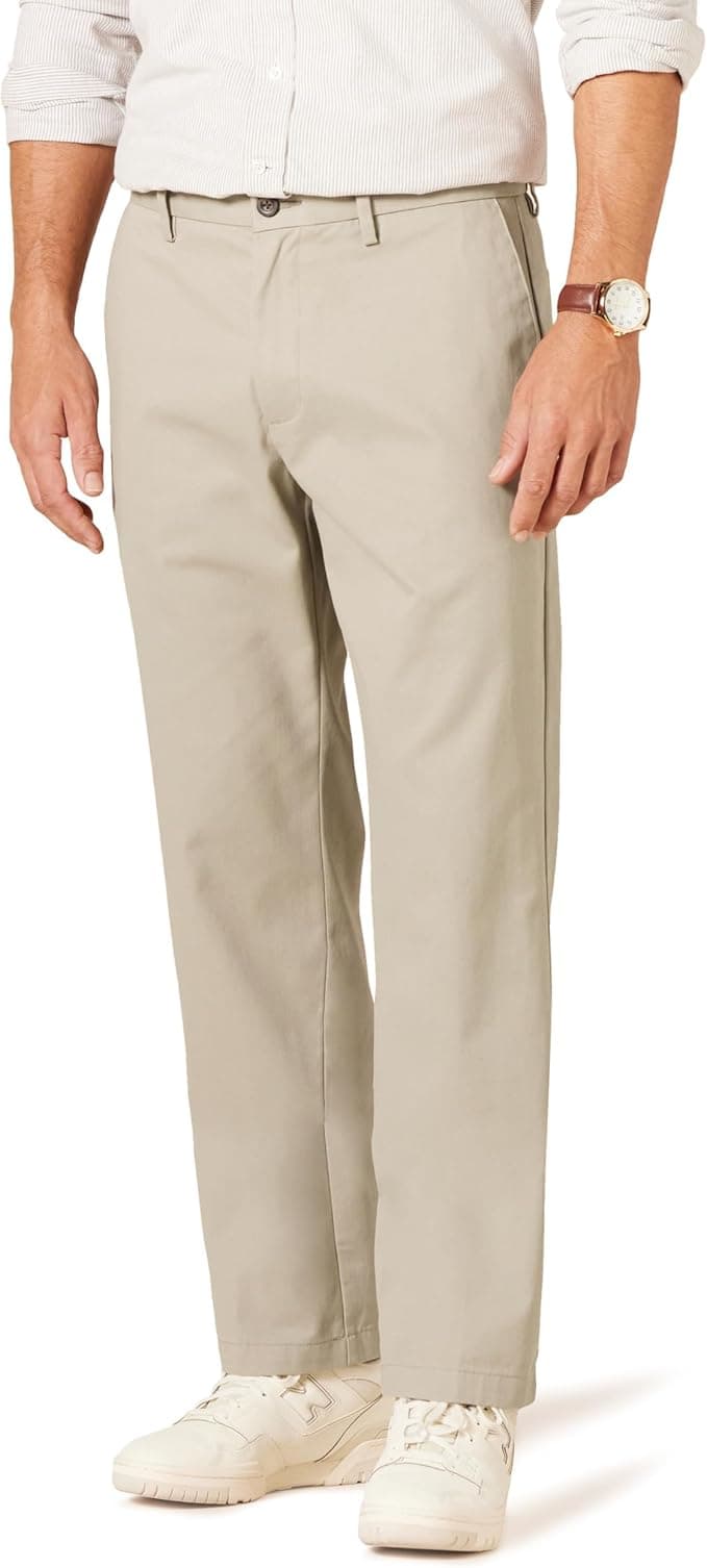 Men's Classic-Fit Wrinkle-Resistant Flat-Front Chino Pant 
