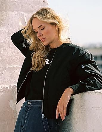Women Self Design Varsity Jacket